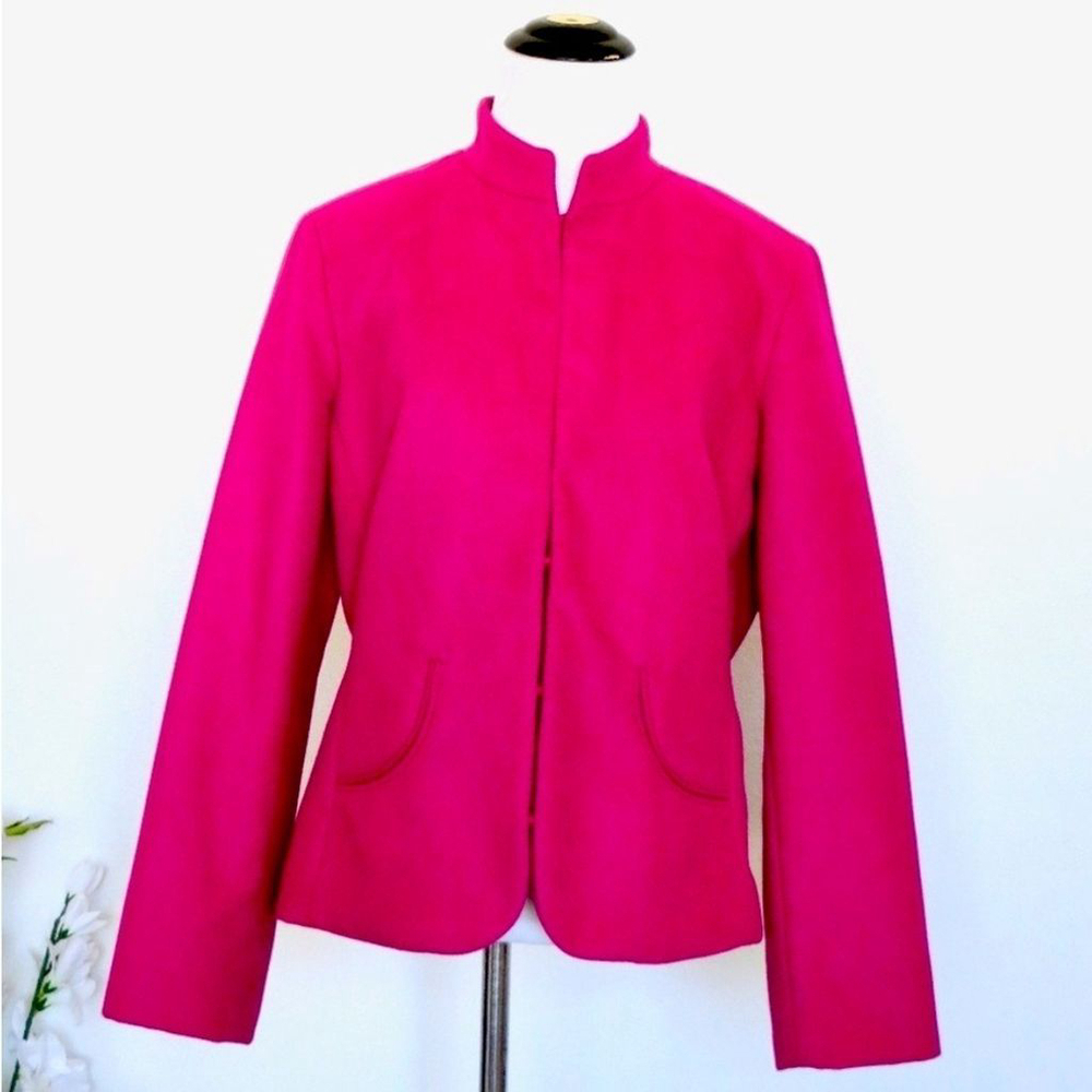 Chico's Fuchsia Pink Jacket Coat - Picture 2 of 11